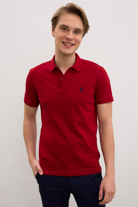 Us Polo Assn Burgundy T-Shirt Basic 50217612-VR014