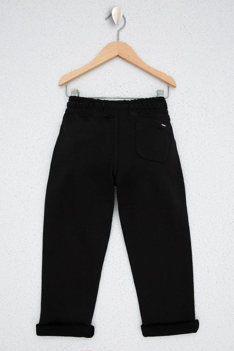 Us Polo Assn Boys Black Knitted Pants