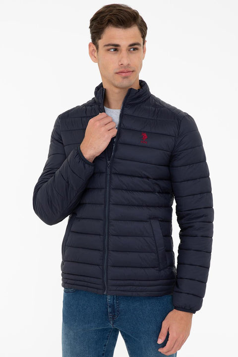 Us Polo  Assn Men  Navy Blue Jacket Synthetic