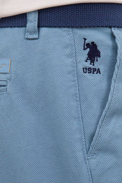 Us Polo Assn Men's Blue Bermuda with Side Pockets 50218368-VR073