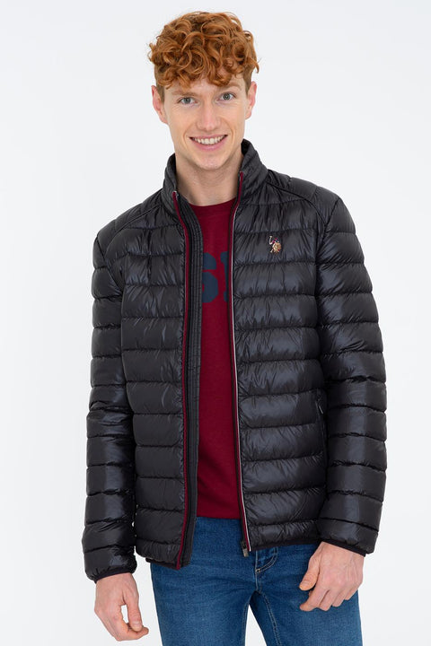 Us Polo  Assn Men  Black Jacket Synthetic