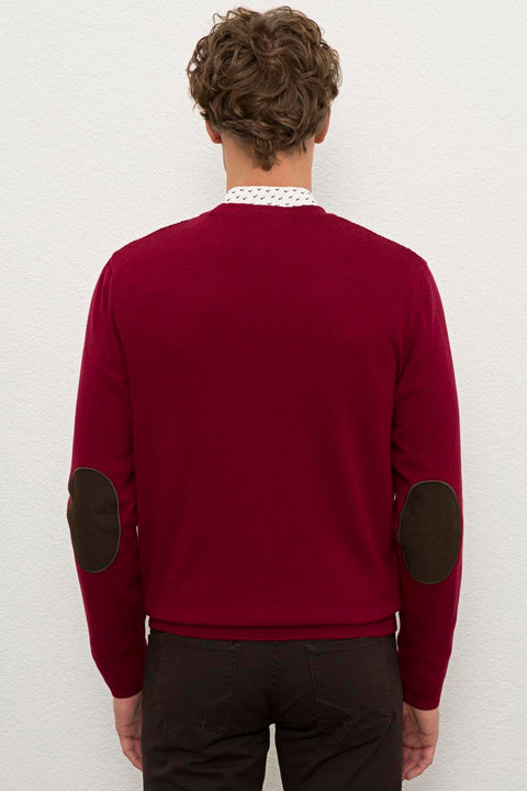 Us Polo Assn Burgundy Knitwear Basic Cardigan