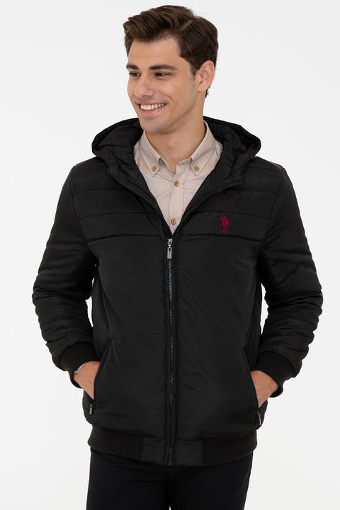Us Polo  Assn  Men Black Jacket Synthetic
