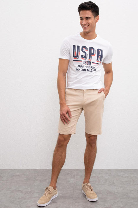 Us Polo Assn Men's Beige Shorts 50220970-VR011