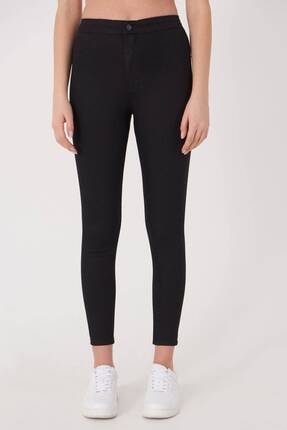 Addax Women's Black High Waist Trousers