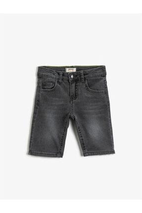 Koton Kids Boys Gray Pocket Jean Shorts