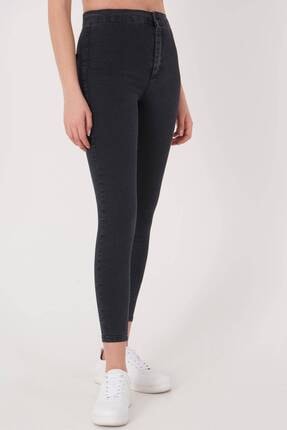 Addax Women's Smoked High Waist Trousers