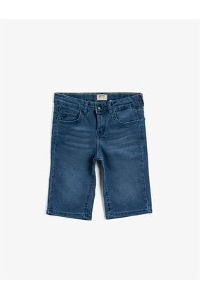 Koton Kids Boys Blue Pocket Jean Shorts