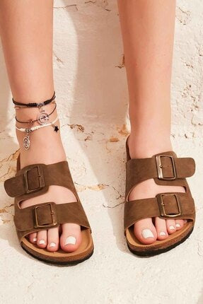 Bambi Mink Nubuck Women's Slippers