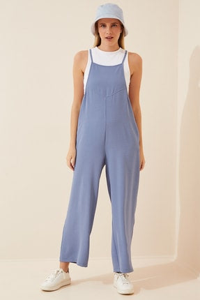 Happiness Ist. Women's Blue Pocket Gardener Jumpsuit DD00910