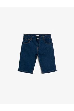 Koton Kids Boys Blue Pocket Detailed Jean Short