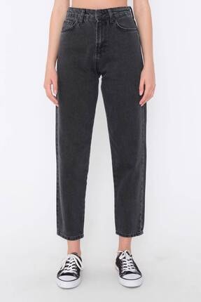 Addax Women's Anthracite High Waist Jeans