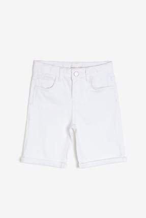 Koton Kids White Child Pocket Detailed Jean Short