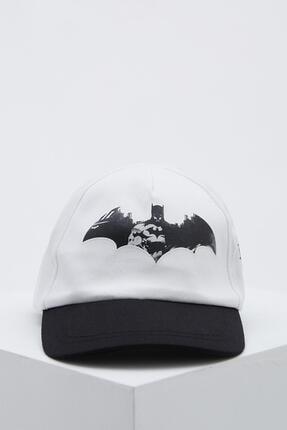 DeFacto Boys White Batman Patterned Hat