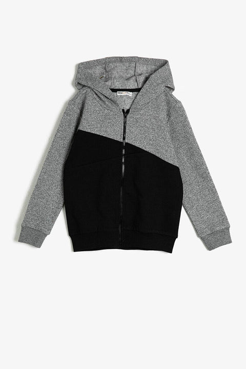 Koton Boys  Gray Hooded Sweatshirt