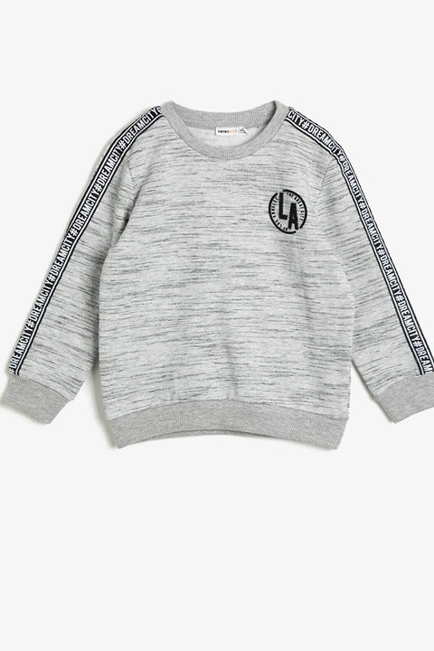 Koton Boys Gray Boys Printed Sweater