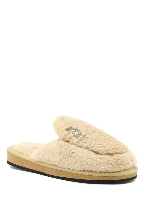 Us Polo Assn Preston Beige Women's Indoor Slippers