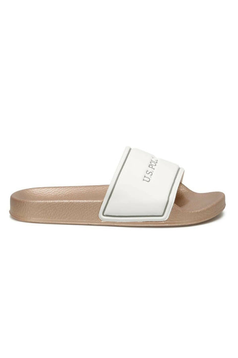Us Polo Assn Sonia Slippers White