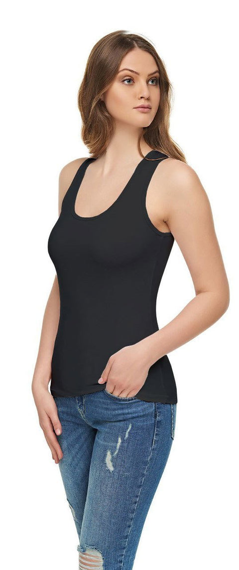 Passion Women's Bayan Elastane Wide Strap Singlet TKD0174