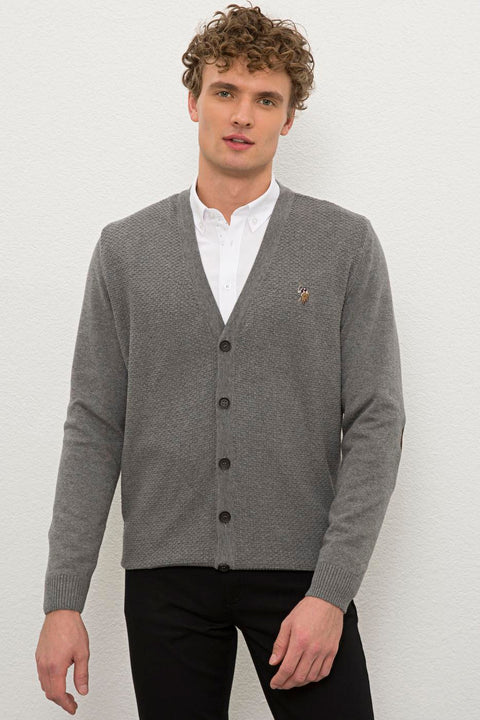 Us Polo Assn Gray Knitwear Cardigan Basic