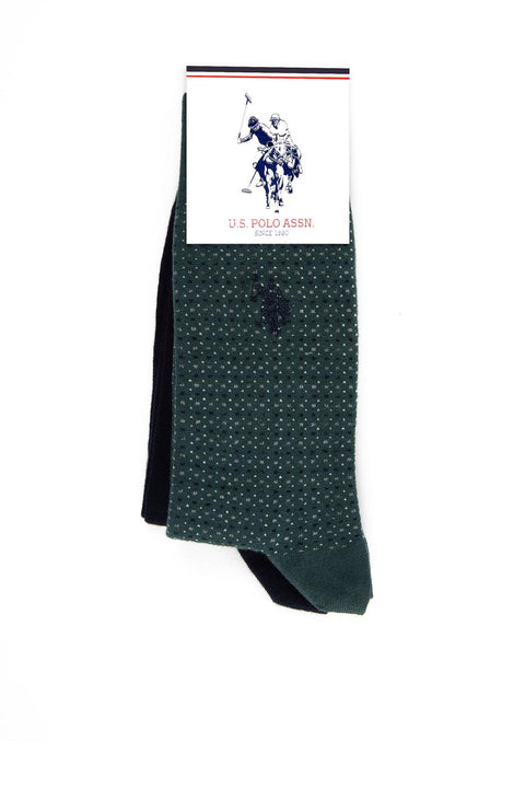 Us Polo Assn Men's Green Pack Socks 50212352-VR054
