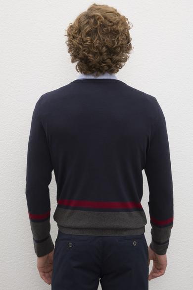 Us Polo Assn Men's Navy Blue Knitwear Sweater 50205666-VR033