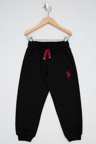Us Polo Assn Boys Black Knitted Pants