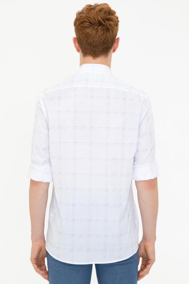 Us Polo Assn Men's White Shirt Long Sleeve 50237151-VR013