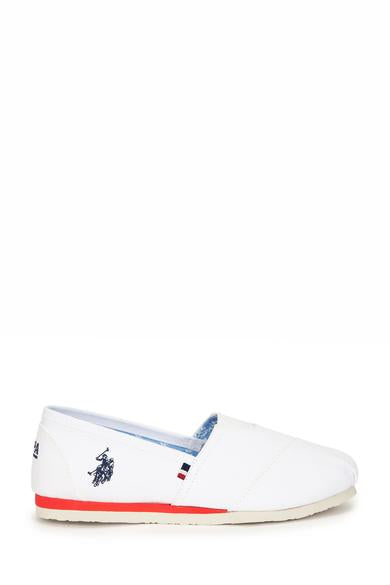 Us Polo Assn Men White Slip On Shoes