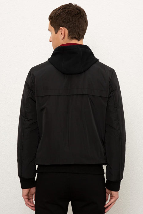 Us Polo  Assn Men  Black Jacket Synthetic