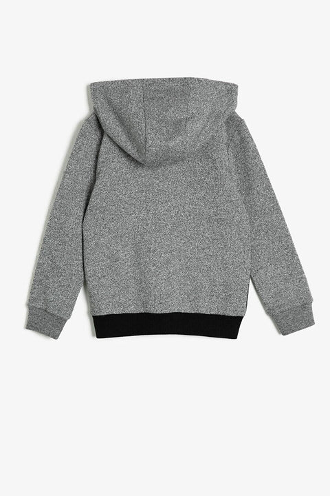 Koton Boys  Gray Hooded Sweatshirt