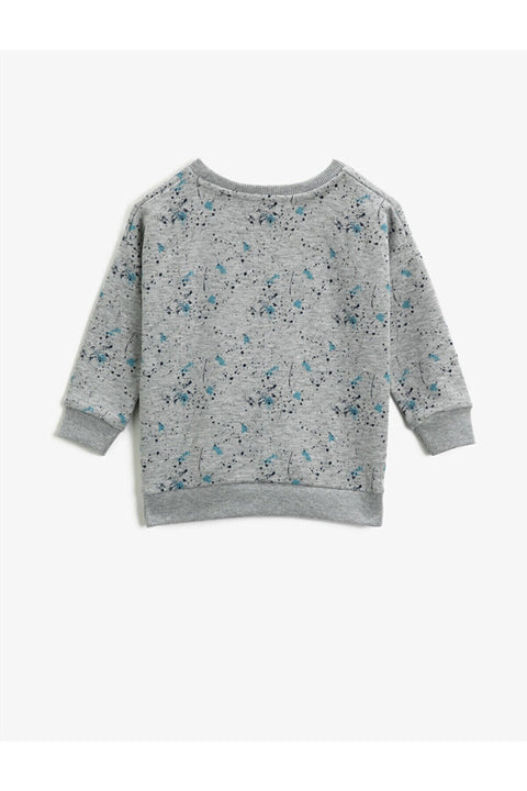 Koton Boys Gray Printed Sweatshirt