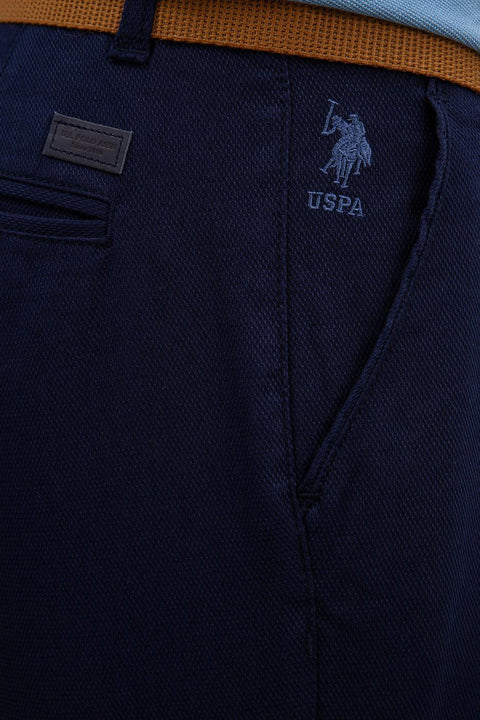 Us Polo Assn Men's Navy Blue  Bermuda Capri 50218368-VR033