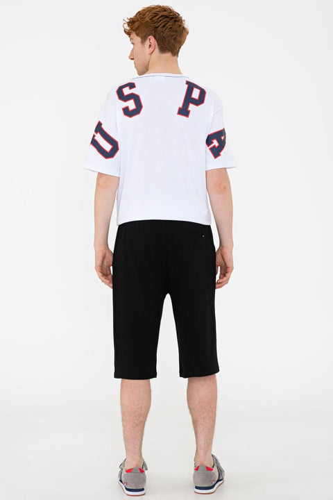 Us Polo Assn Men's Black Knitted Shorts 50232280-VR046