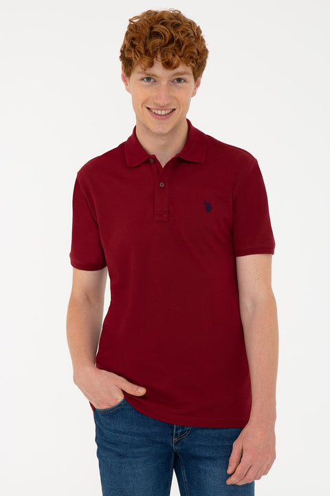 Us Polo Assn Men's Plum T-Shirt Basic 50232303-VR177
