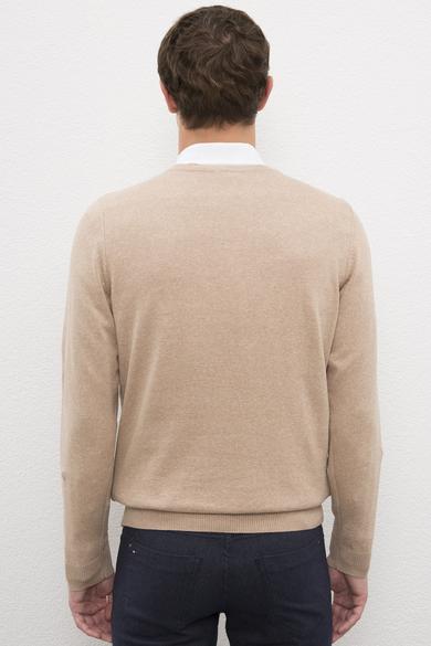 Us Polo Assn Men's Camel Basic Knitwear Sweater 50224740-VR122