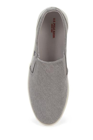 Us Polo Assn Men Gray Slip On Shoes