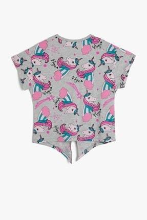 Koton Kids Girls' Unicorn Patterned Short Sleeve T-Shirt