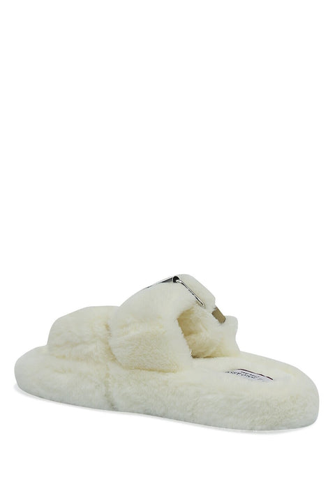 Us Polo Assn Pilly White Women's Indoor Slippers