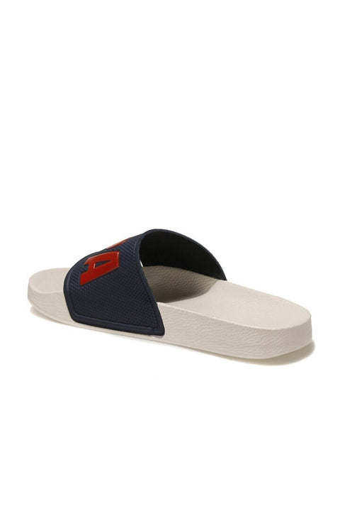 Us Polo Assn Unisex Blue White Written Dot Pattern Slippers