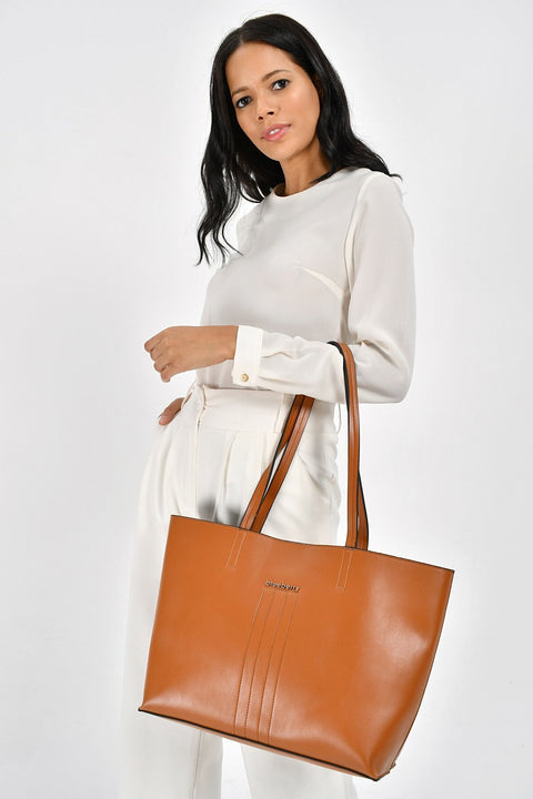 BlueBerry Women's Brown Shoulder Bag