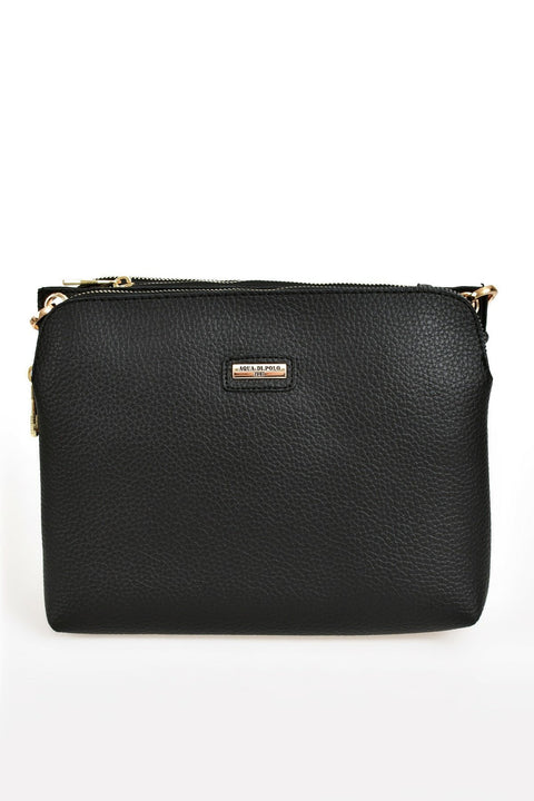 Aqua Di Polo Women's Black Shoulder Bag