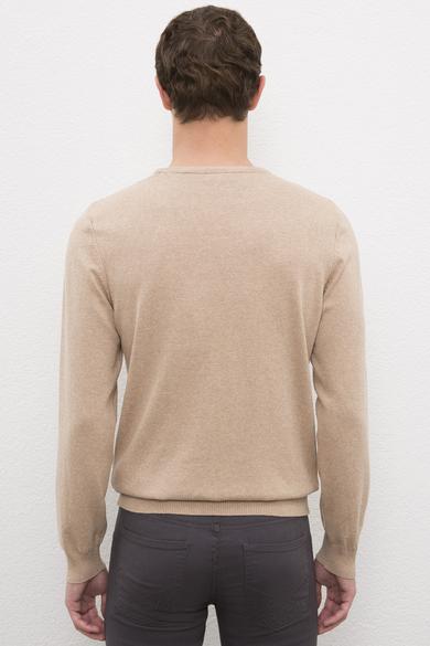 Us Polo Assn Men's Camel Basic Knitwear Sweater 50224779-VR015