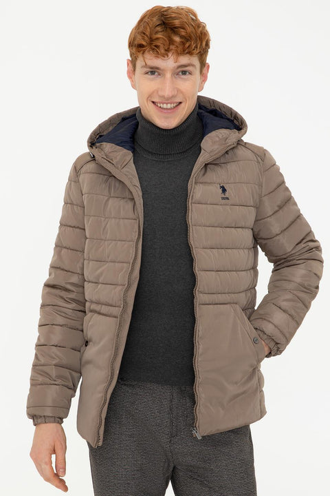 Us Polo  Assn Men  Brown Jacket Synthetic