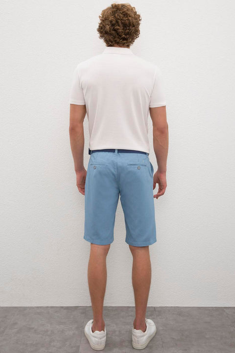 Us Polo Assn Men's Blue Bermuda with Side Pockets 50218368-VR073