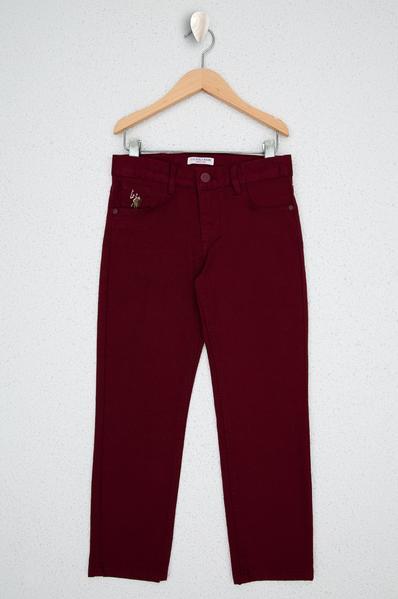 Us Polo Assn Boys Dark Plum Chinos