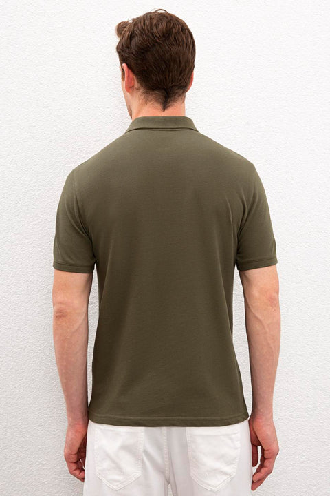 Us Polo Assn Men's Dark Khaki T-Shirt Basic 50217612-VR111