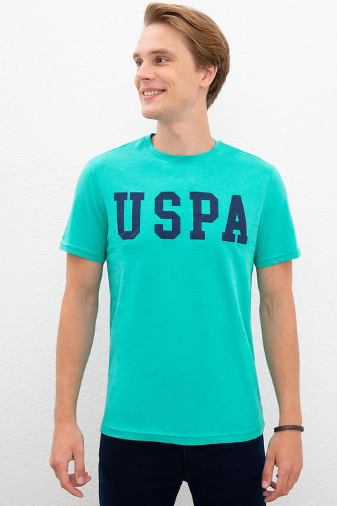 Us Polo Assn Men's Green T-Shirt Basic 50216452-VR054