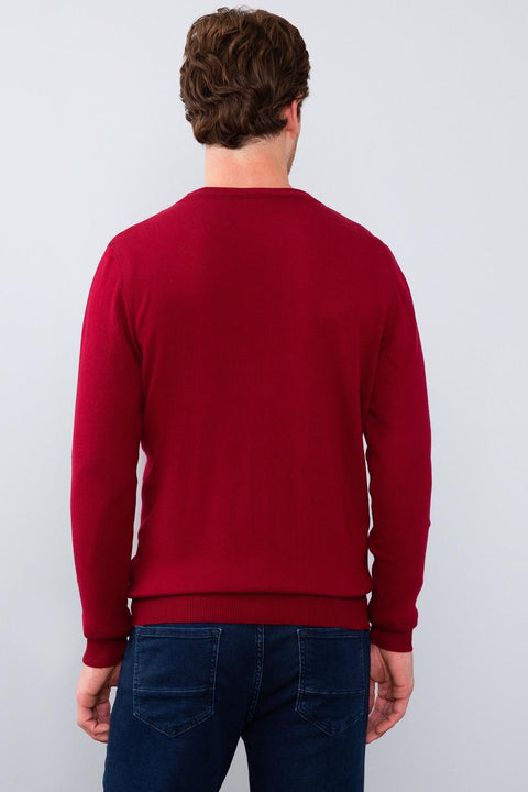 Us Polo Assn Burgundy Cardigan