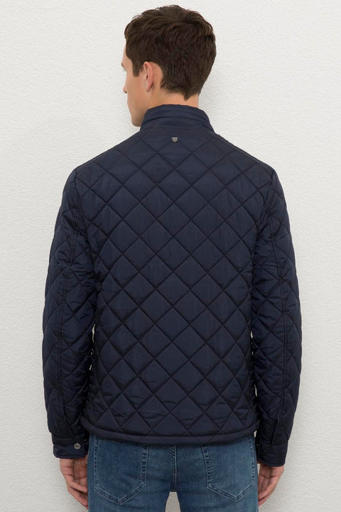Us Polo  Assn Men Navy Blue Jacket Synthetic